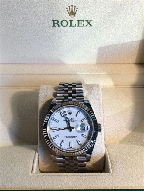 rolex weissgold lünette|Rolex datejust oystersteel.